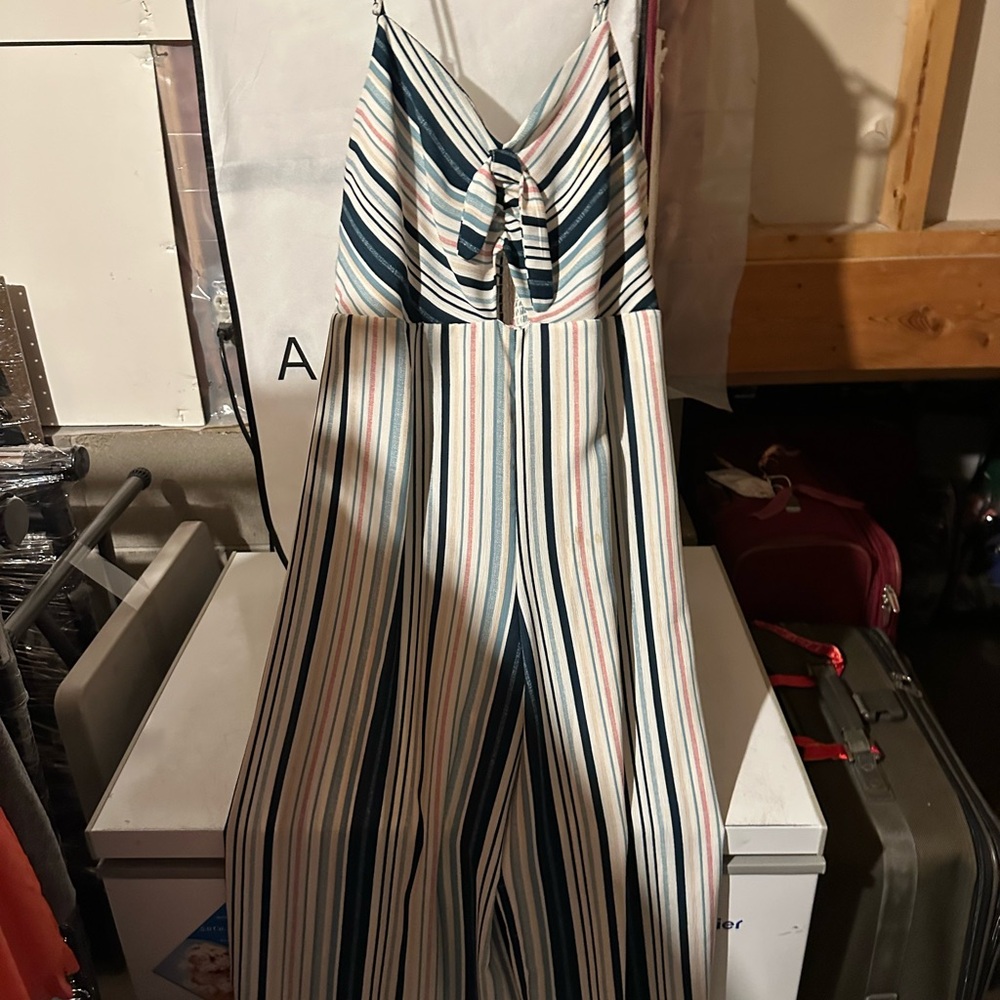 Xhilaration Multicolor Striped Jumpsuit